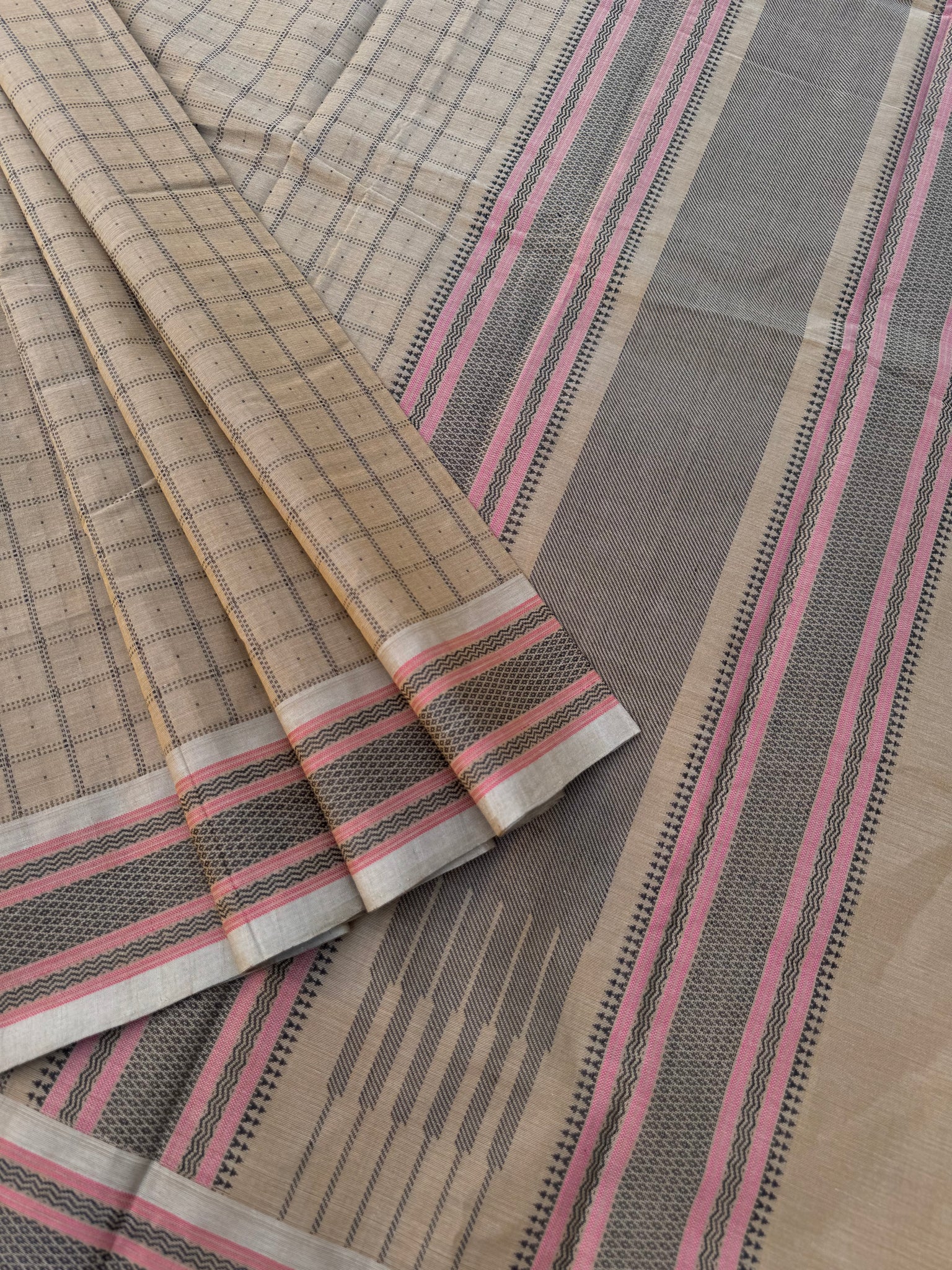 Mangalavastaram - deep beige pooja saree