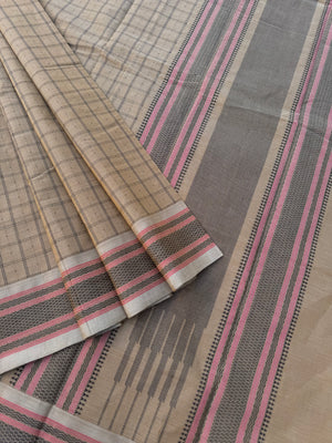 Mangalavastaram - deep beige pooja saree