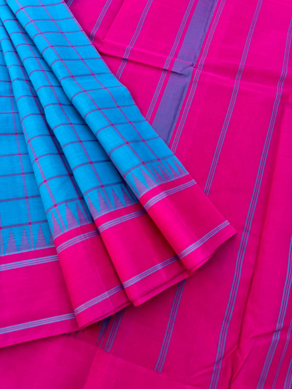 Signature Silk Cotton - sulphate blue and pink