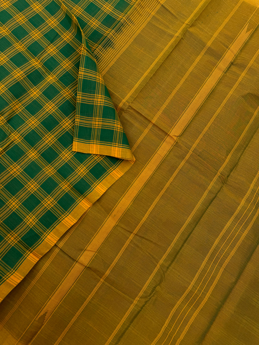 Pragatham - Contrast Play - the green with charm of Chettinad