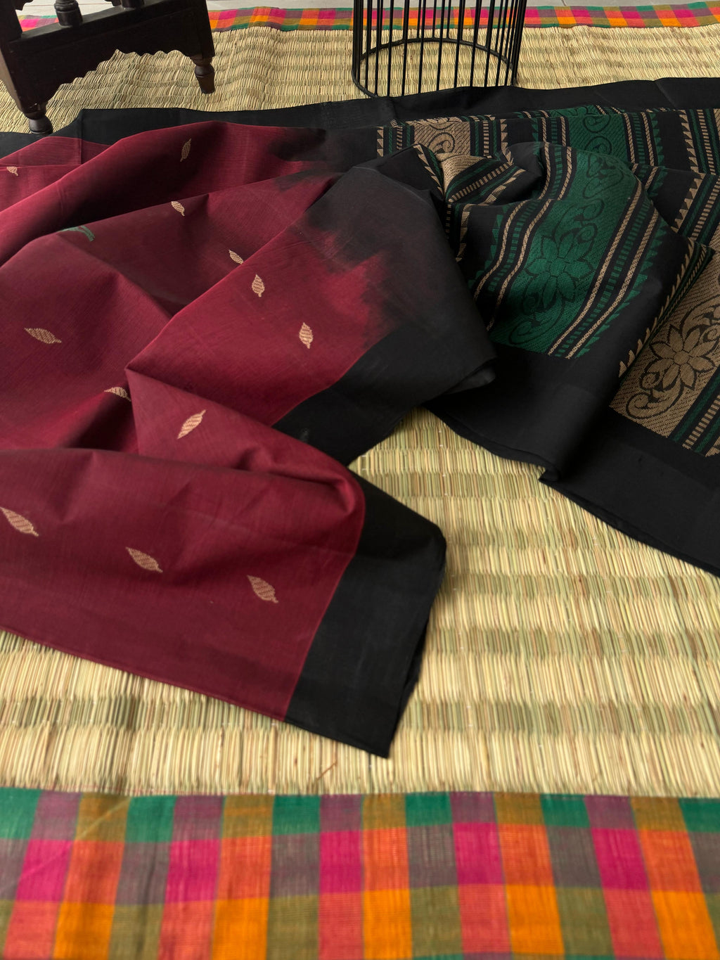 Pragatham - Contrast Play - wine and black