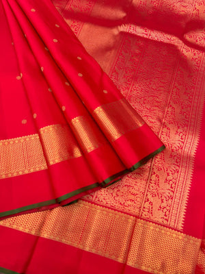 Roja - Our Bestselling Shade of red pink Kanchivarams -