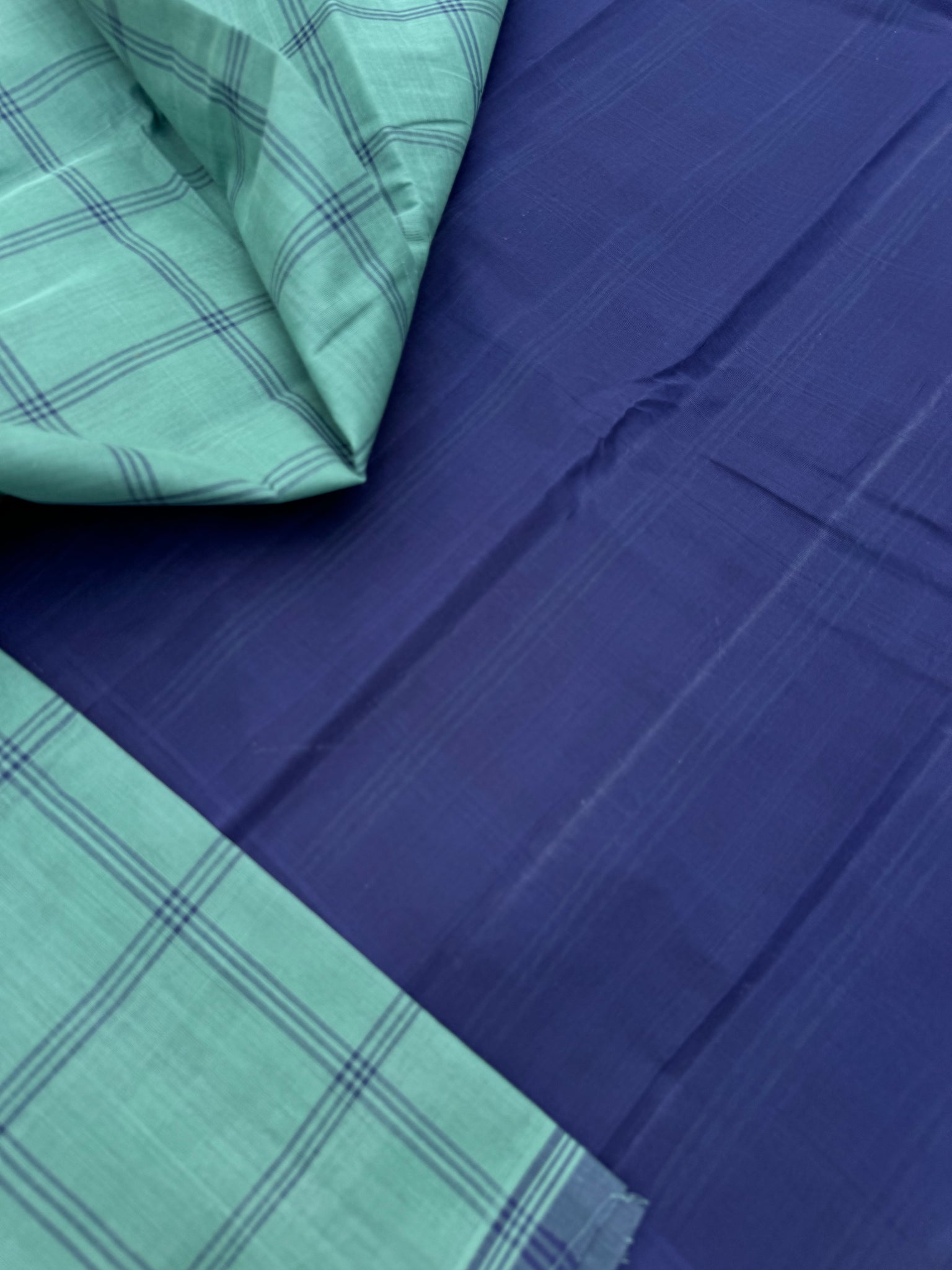 Pragatham - Contrast Play - pale and navy