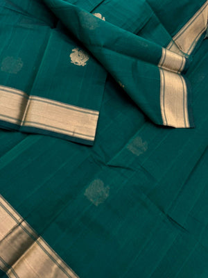 Zari Touched Mangalavastaram - stunning core of emerald green