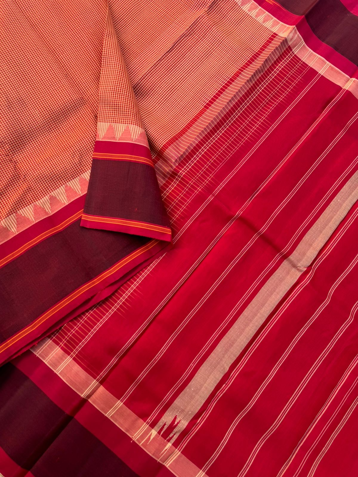 Signature Silk Cotton - beige and aaraku kasa kasa kattam