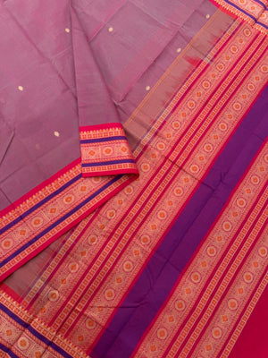 Mangalavastaram - stunning dual tone with meenakari weave borders