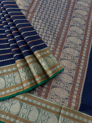 Mangalavastaram - mid night blue veldhari