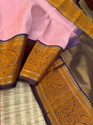 Truly Vintage - a pastel dusky pink ! This saree alone In pic looks like deep pink but in person this sober pink! Especially if u want a idea of colour for this saree kindly reach us !