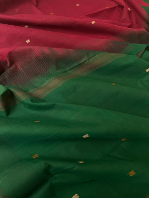 Pragatham - Contrast Play - reddish aaraku and green