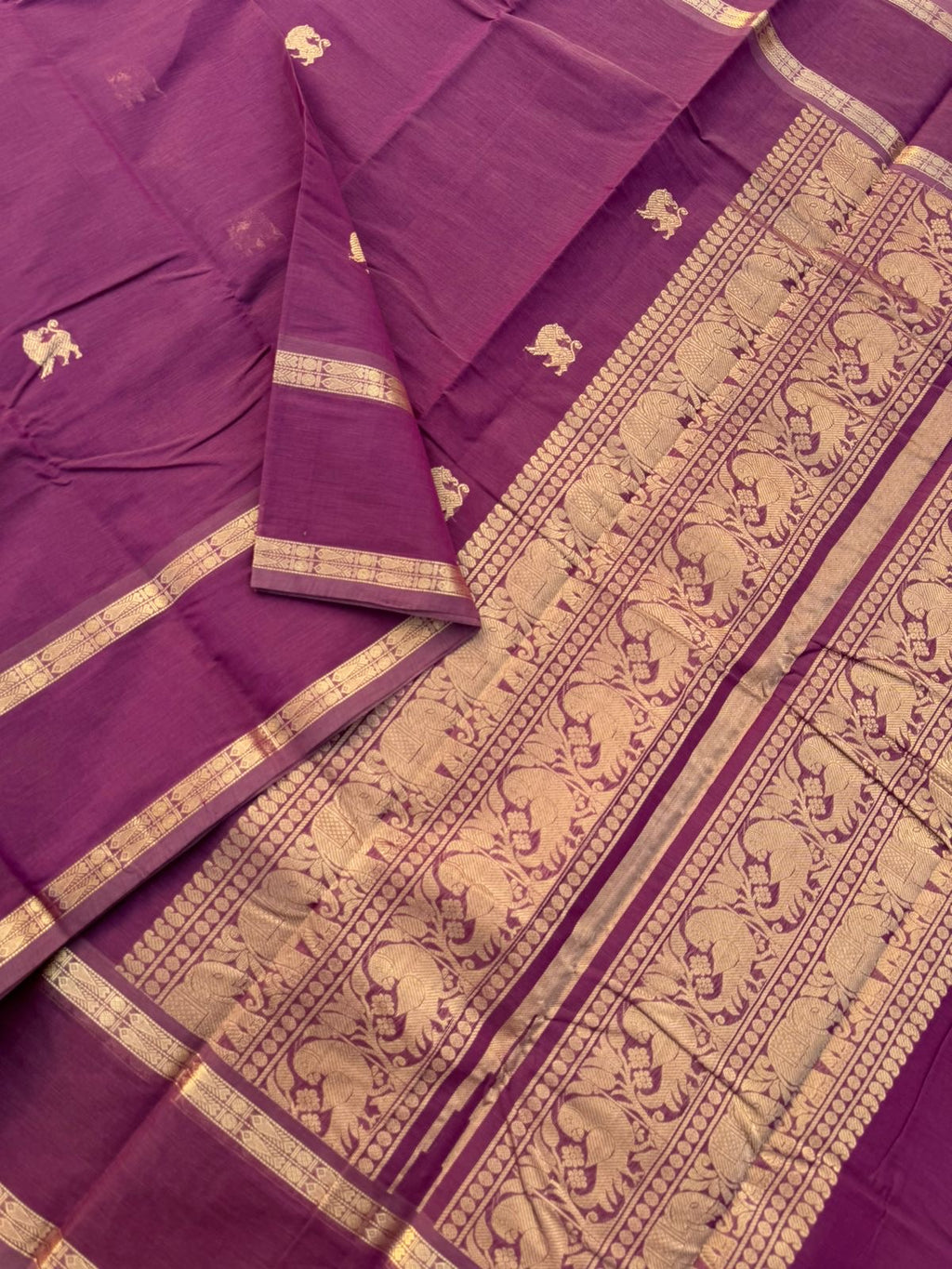 Zari Touched Mangalavastaram - dusky pink and gold