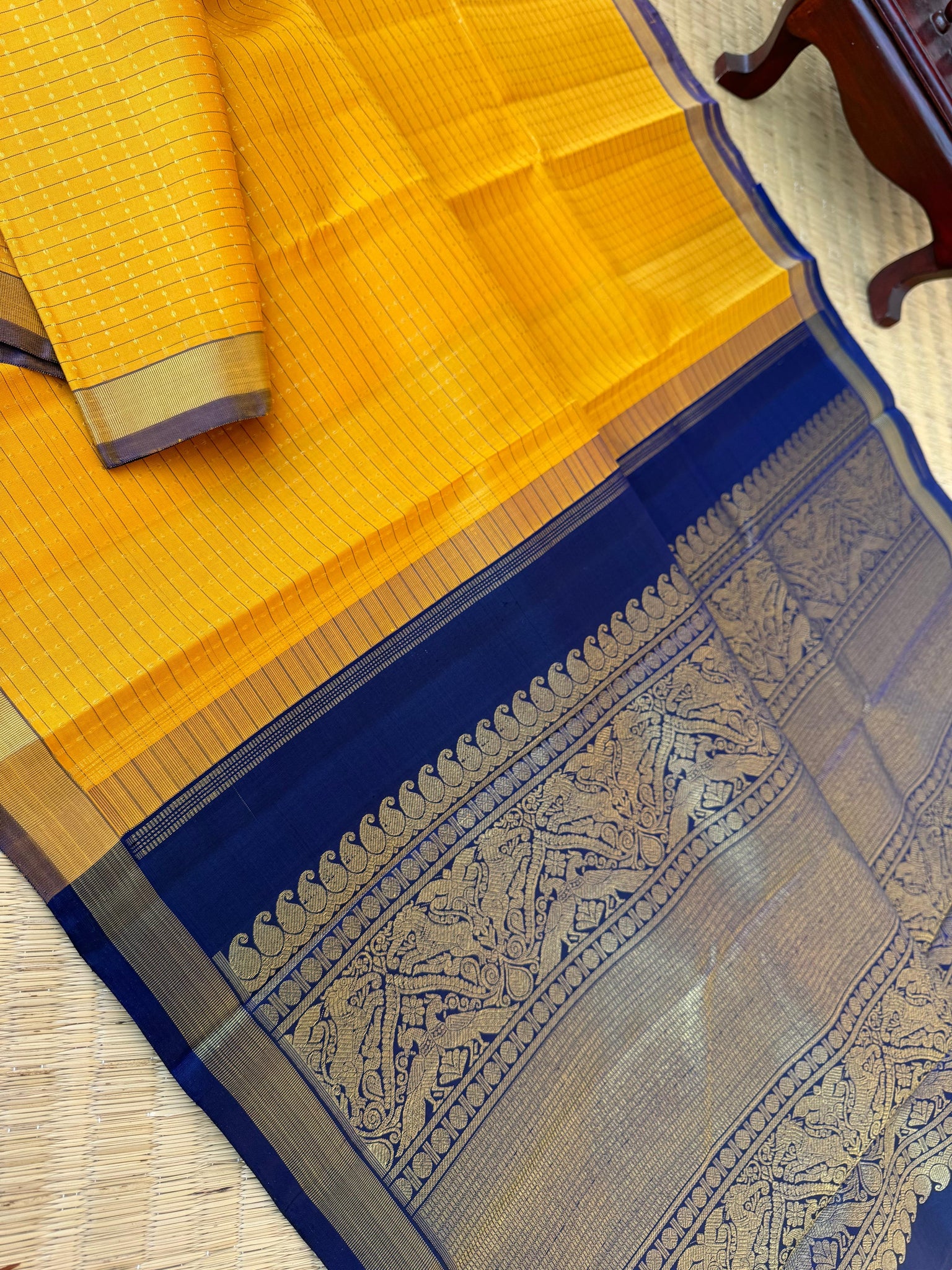 Album Untouched - mustard and navy blue  Lakshadeepam