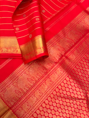 Roja - Our Bestselling Shade of red pink Kanchivarams -