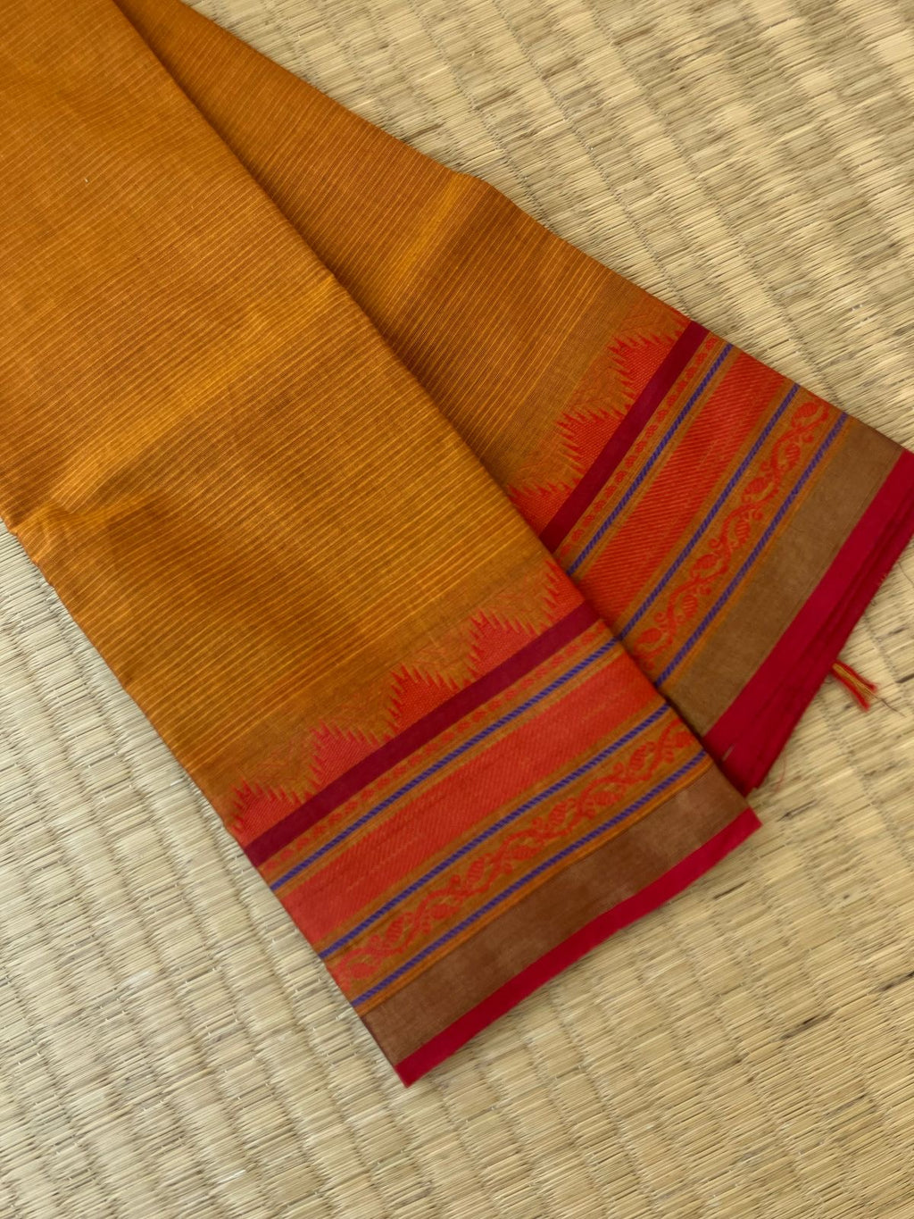 Kanchi X Chettinad - rusty red short orange