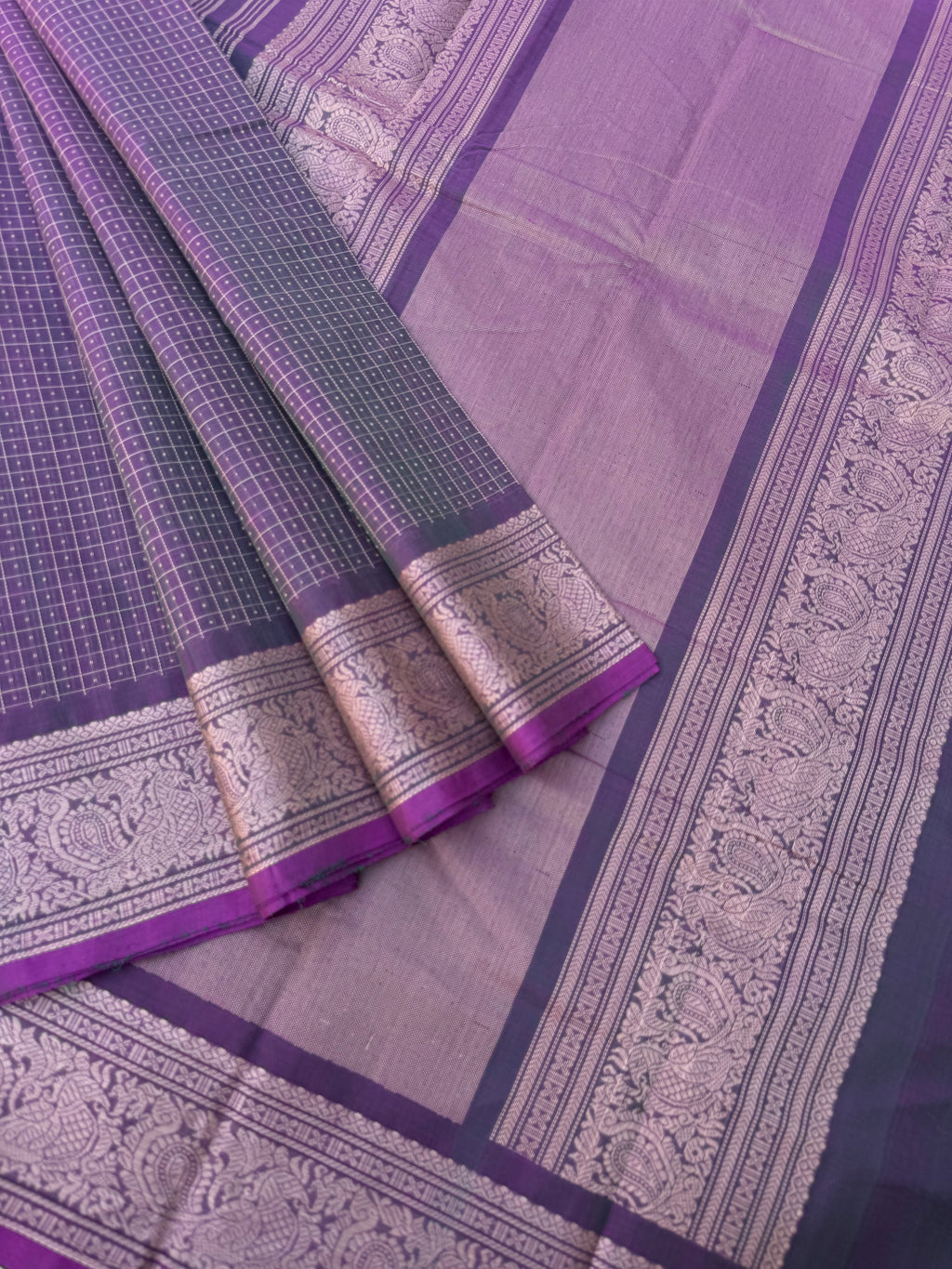 Mangalavastaram - purple short green lakshadeepam
