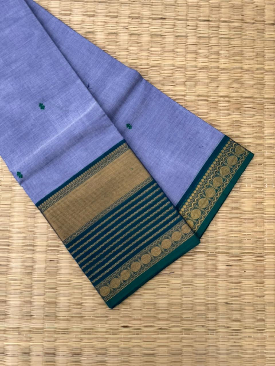 Kanchi X Chettinad - ice greyish blue