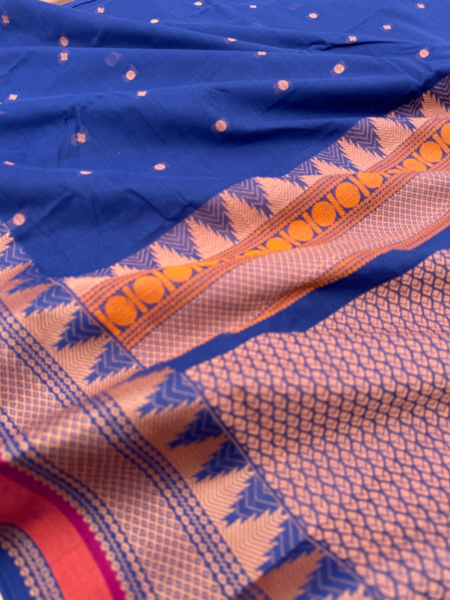 Softer Chettinad - royal blue