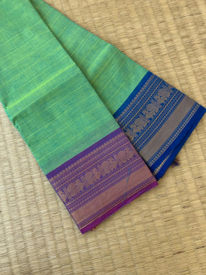 Kanchi X Chettinad - aqua dual tone