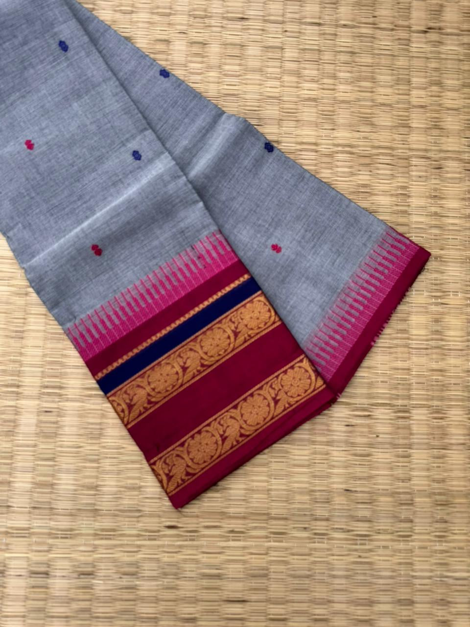 Kanchi X Chettinad -ash grey