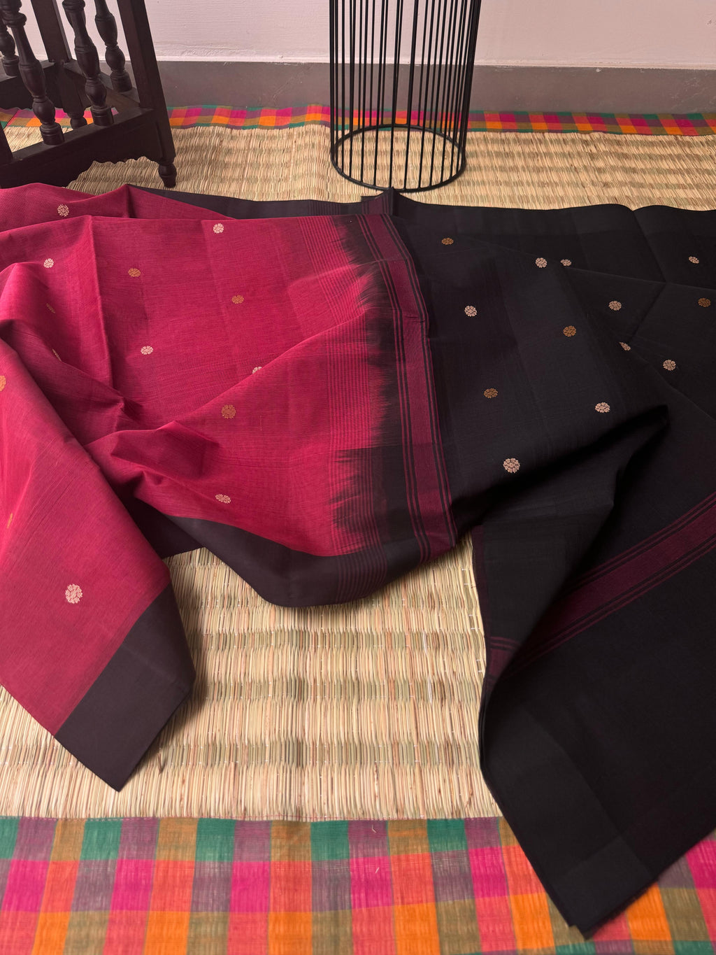 Pragatham - Contrast Play - wine and black
