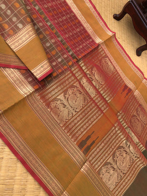 Woven Motifs Silk Cottons - beautiful maanthulir 1000 buttas