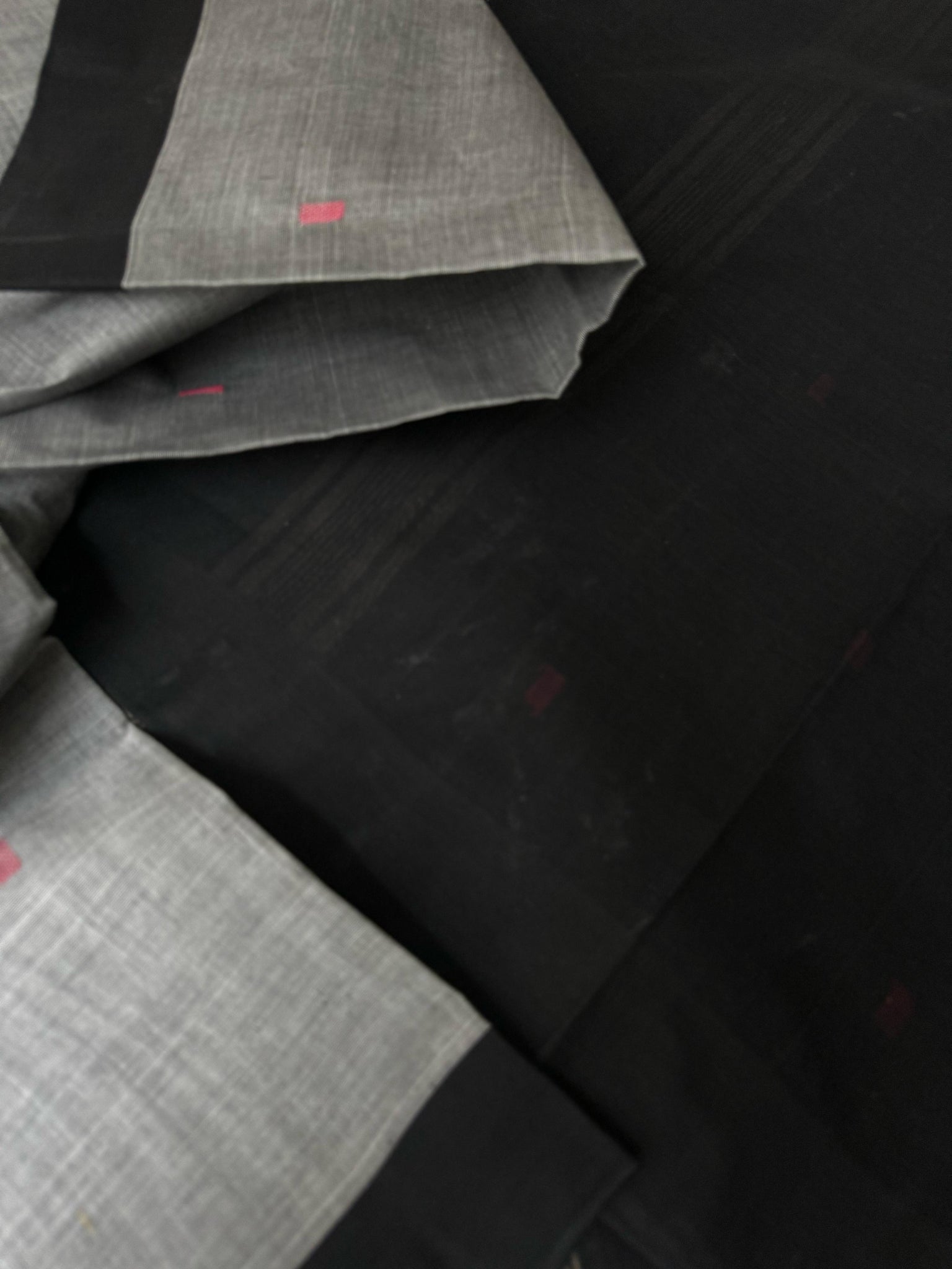 Pragatham - Contrast Play - ash grey and black