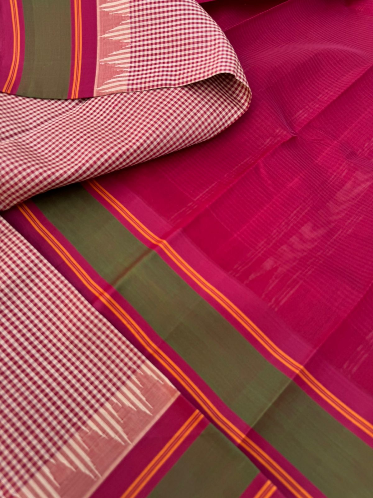 Signature Silk Cotton - cream and aaraku kasa kasa kattam