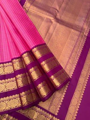 Vintage Ragas on Kanchivarams - What a stunning pink on majentha vaira ...