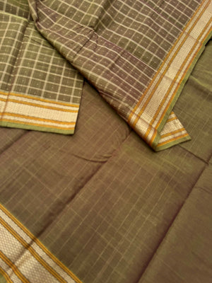 Mangalavastaram - rusty algae green a unique shade with pooja saree