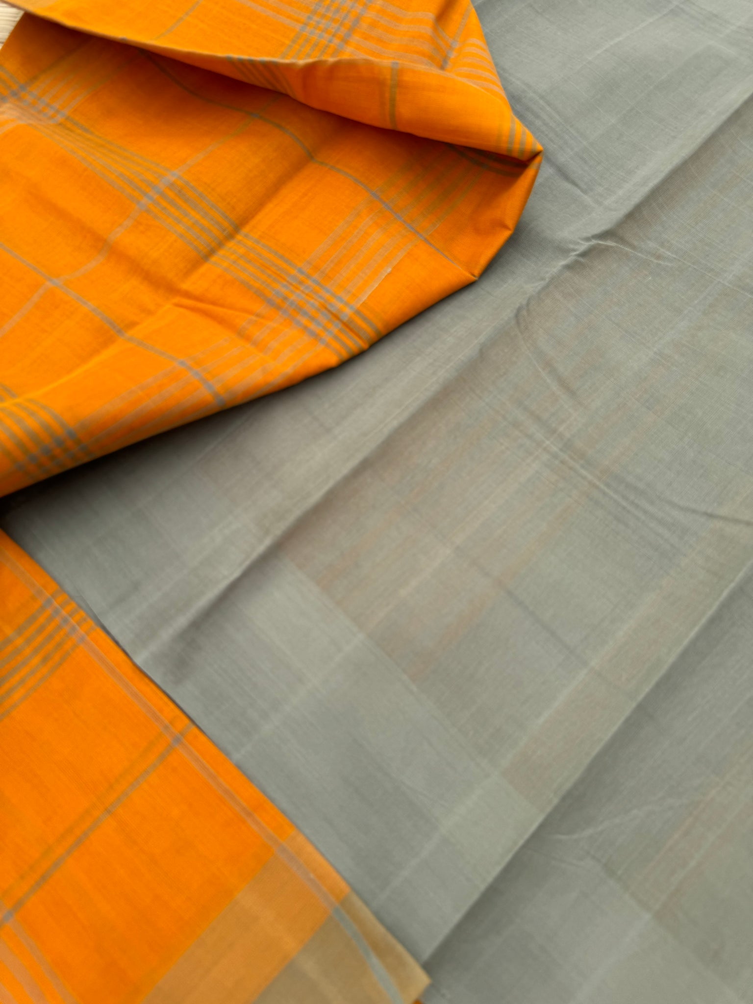 Pragatham - Contrast Play - mustards and greys