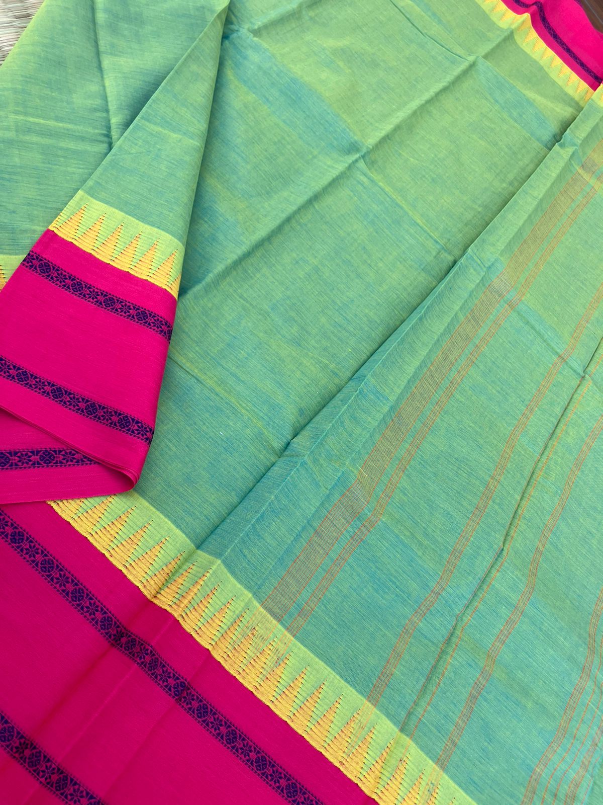 Korvai Stories - pale aqua and pink