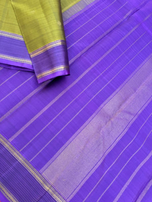 Album Untouched - gorgeous algae green and December poo violet vairaoosi borders with woven buttas