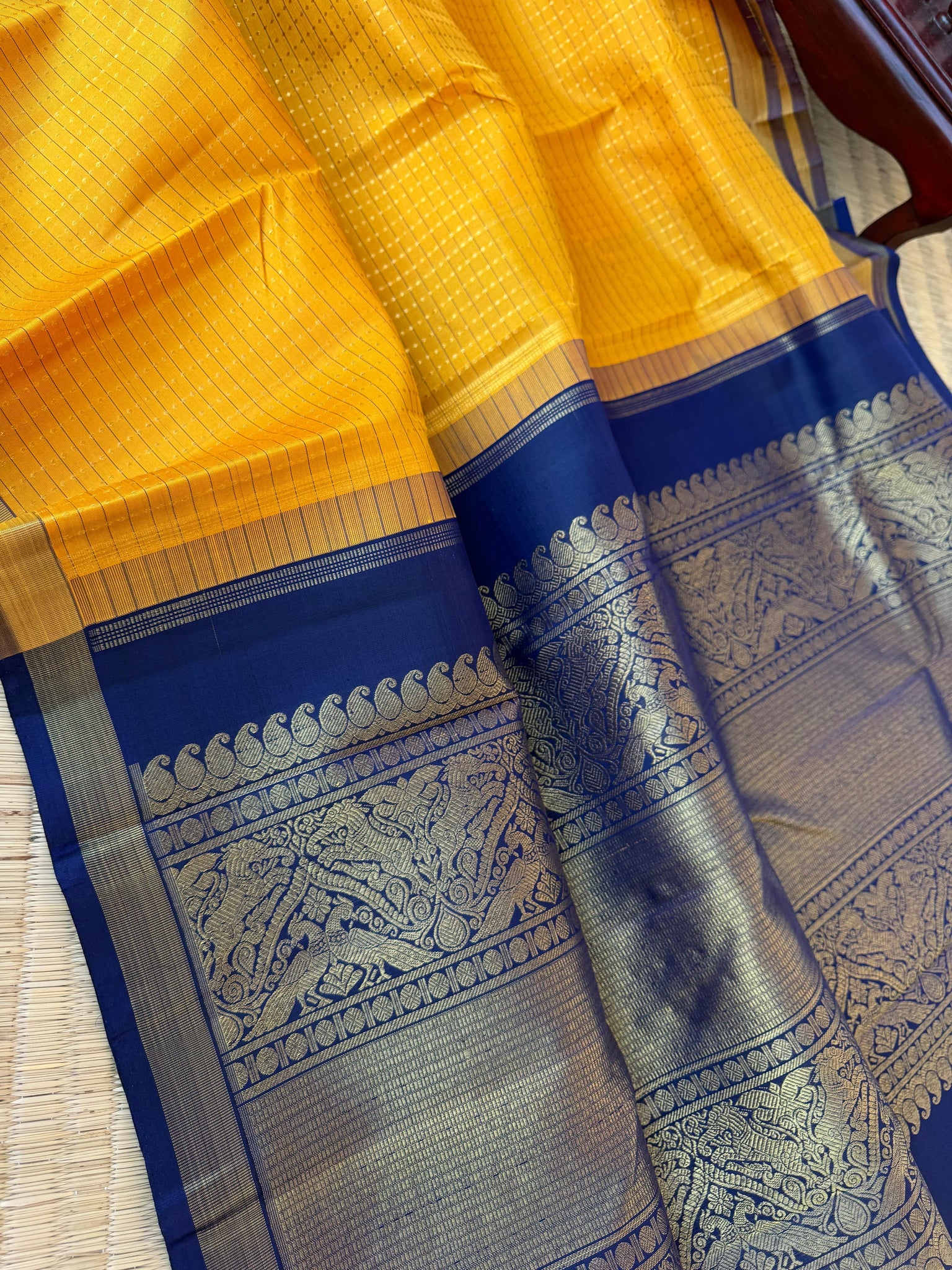 Album Untouched - mustard and navy blue  Lakshadeepam