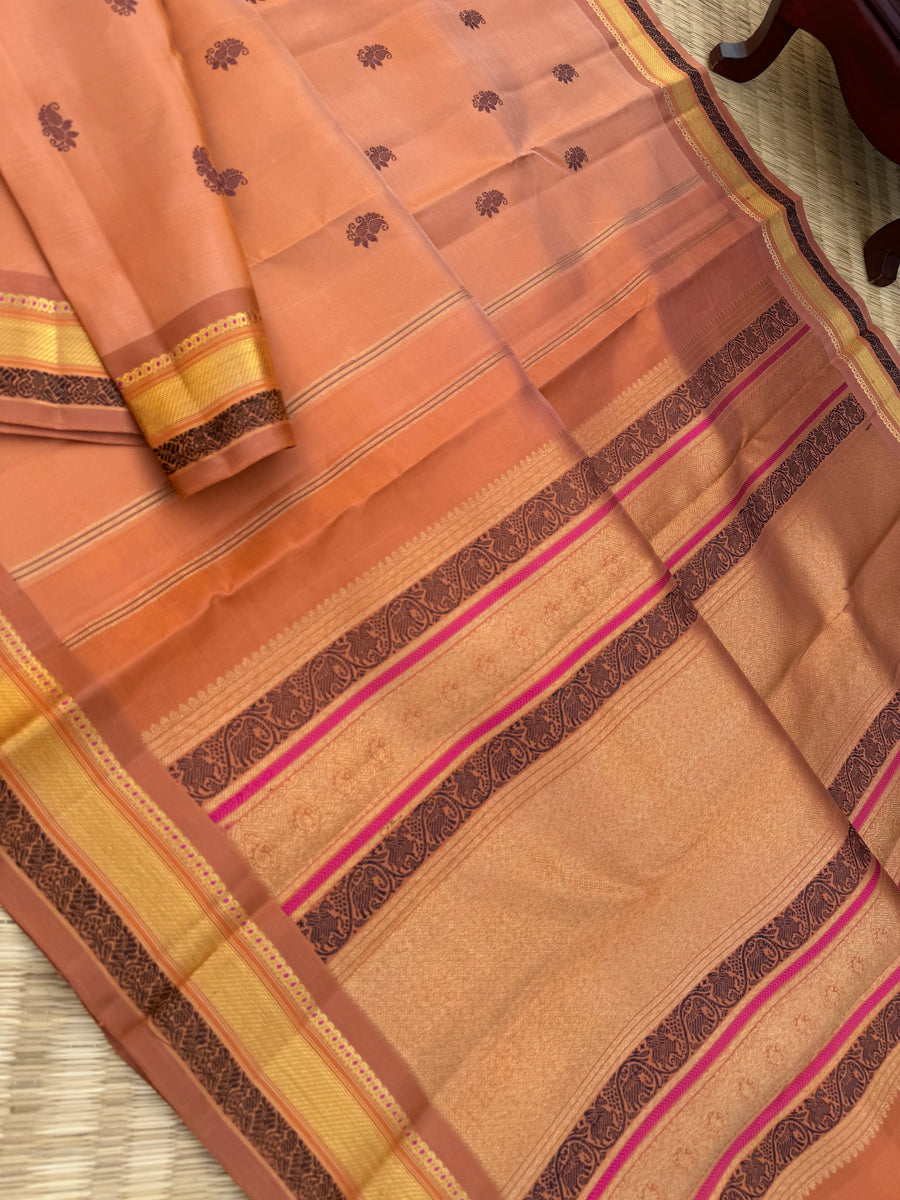 Swarnam - Kanchivarams woven for Generations - a creamy ice cream oran ...