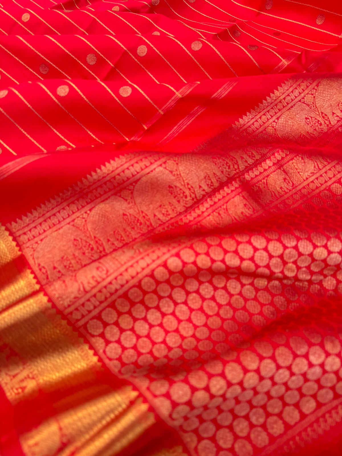 Roja - Our Bestselling Shade of red pink Kanchivarams -
