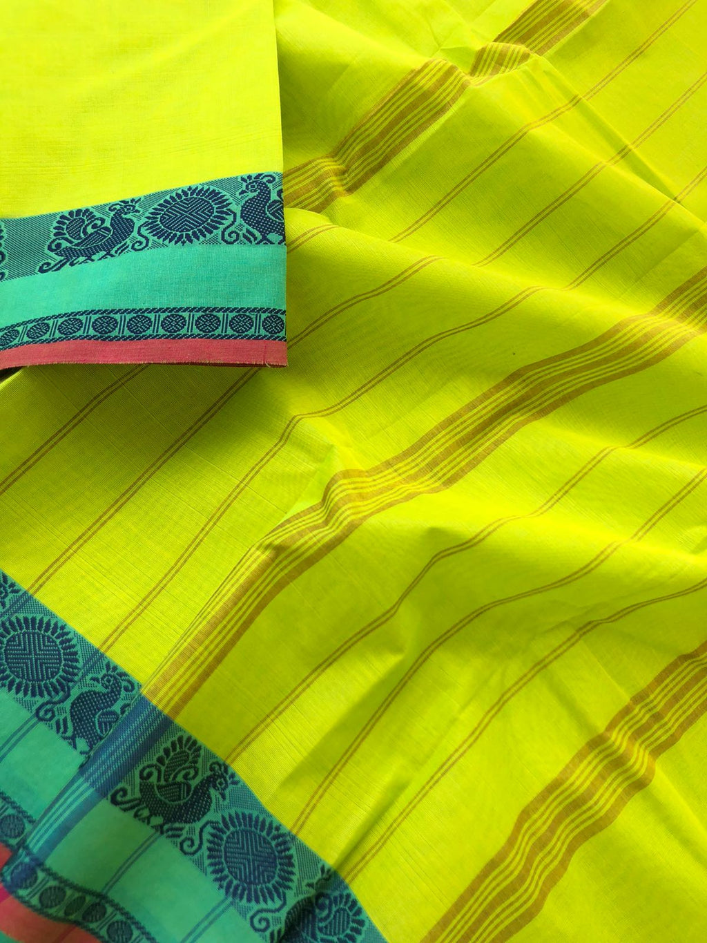 Classic Chettinad - electric green