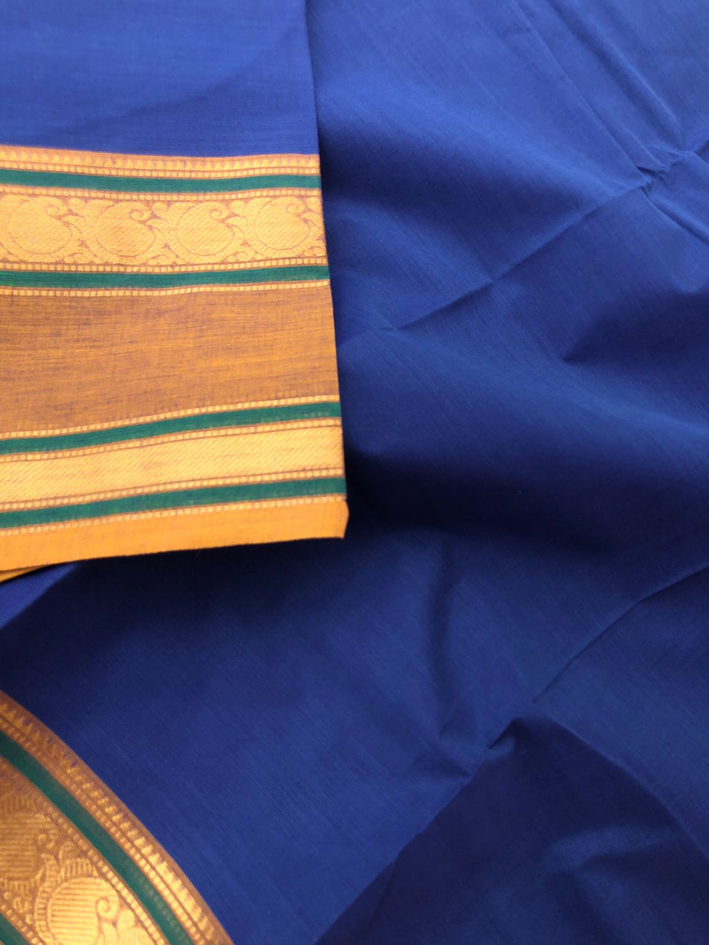 Zari Twist - blue and golden biscuit