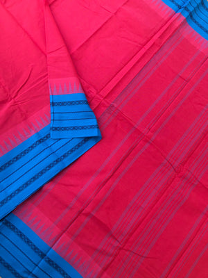 Korvai Stories - burnt pink and sulphate blue